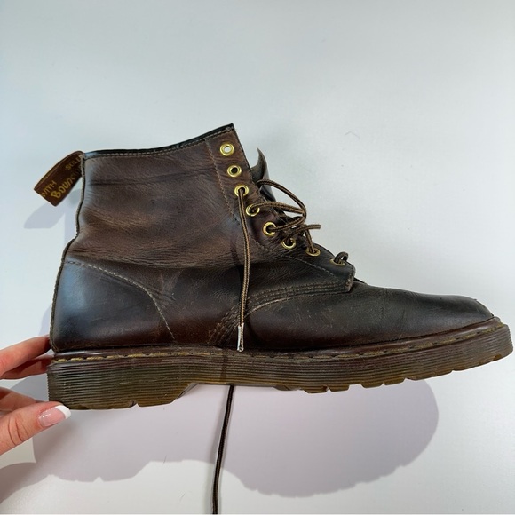 Dr. Martens vintage broken in leather utility boots air cushion mens 10 brown - Picture 7 of 16